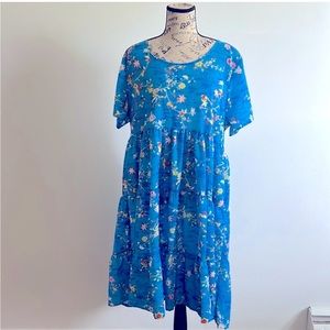 Misslook Floral silk light dress 3XL for summer